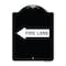 Signmission Fire Lane Left Arrow Heavy-Gauge Aluminum Architectural Sign, 24" x 18", BW-1824-23982 A-DES-BW-1824-23982 - alternate 1